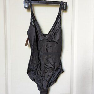 NWT Secret Lace Black Fuchsia Shapewear Bodysuit
